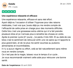 Temoignages hypnotyse perte de poids