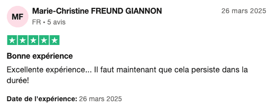 Avis Marie-Christine Hypnotyse